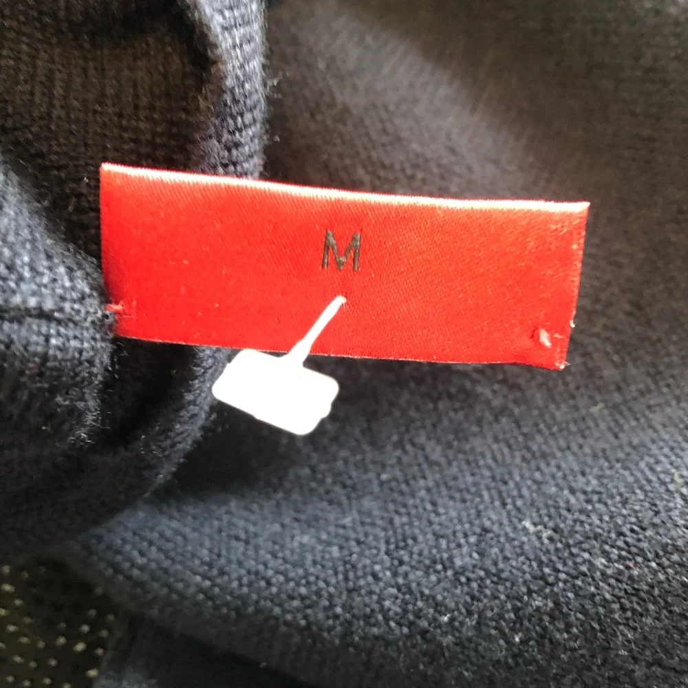 Hugo Boss Elegant Navy Blue Turtleneck Sweater - Picture 6 of 6